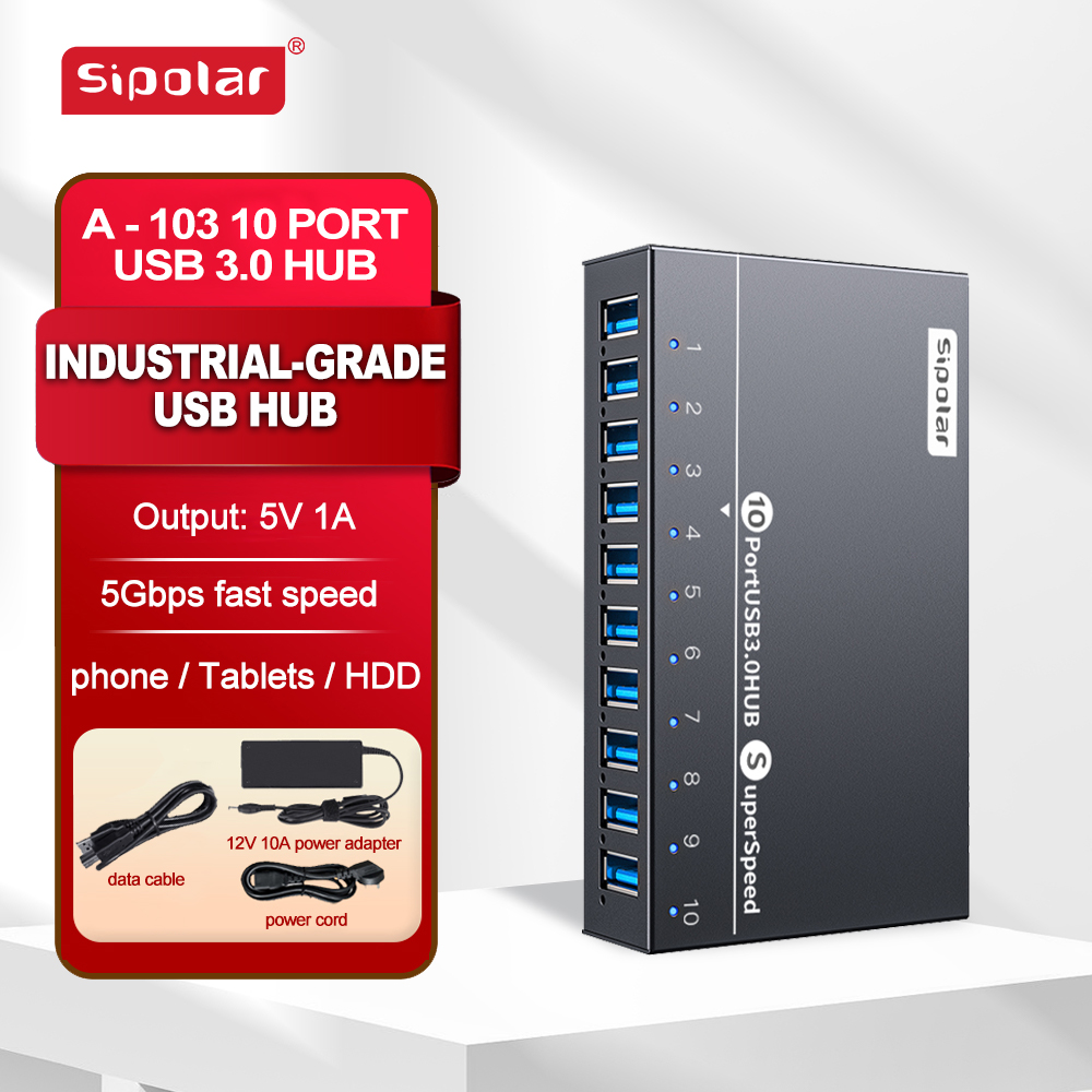 Hub USB A103 Sipolar a 10 Port - Usb Hub recensione e prezzo