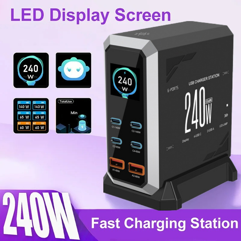 NUOVO Caricatore GaN 240W 6-IN - Laptop Charger recensione e prezzo