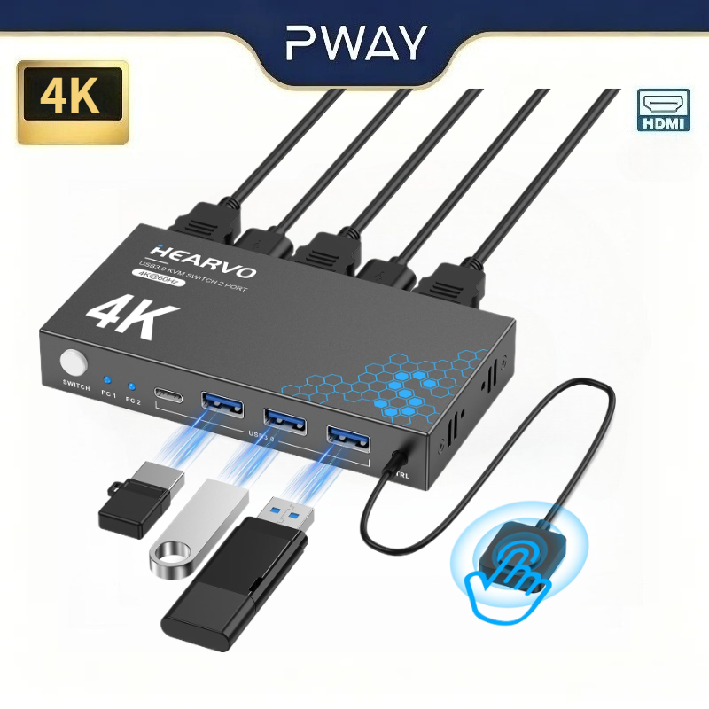 Switch KVM HDMI USB 3.0 4K 60H - Laptop Mouse recensione e prezzo
